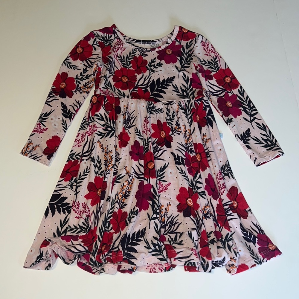 Posh Peanut Chloe Long Sleeve Twirl Dress - 2T